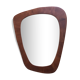 Scandinavian teak mirror of the 1960s free form