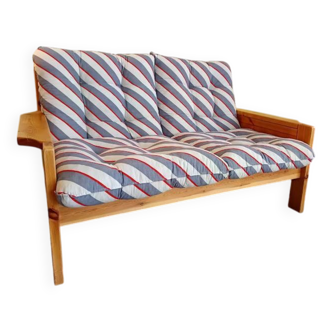 Scandinavian sofa in solid pine 1960