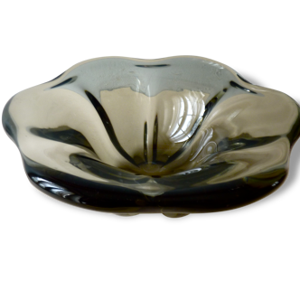 Coupe en cristal des années 50, forme fleur