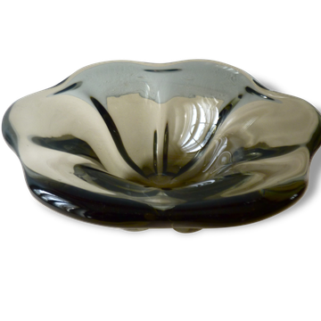 50s crystal bowl, flower shape