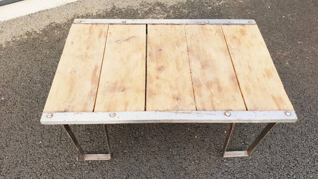 Industrial coffee table