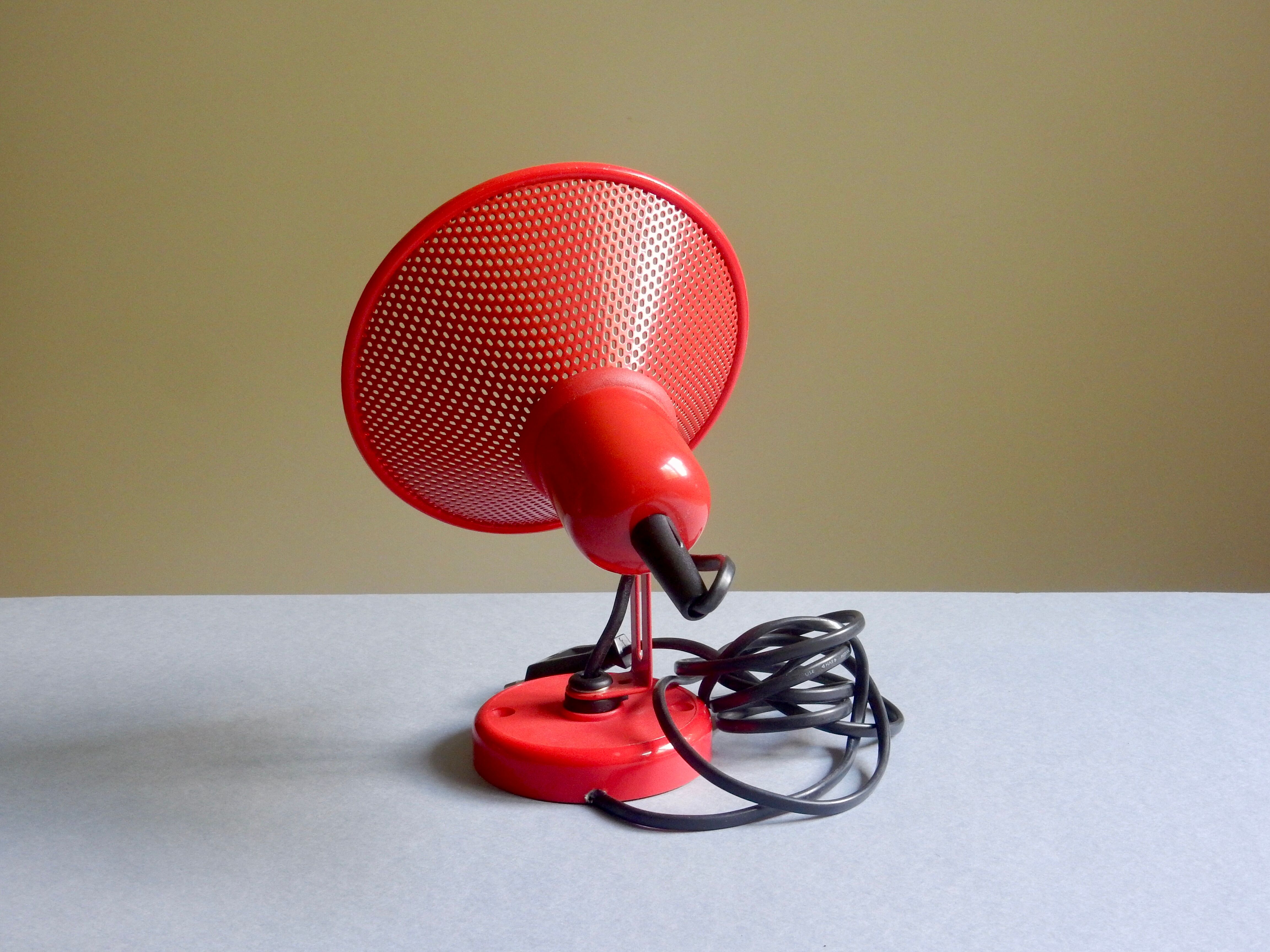 Red wall lamp from the 80