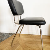 Black leatherette chair