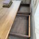 Grande table de ferme XL chêne « carrée » conférence 1950
