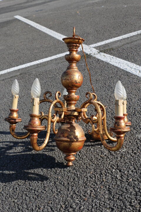 Chandelier 5 branches skated