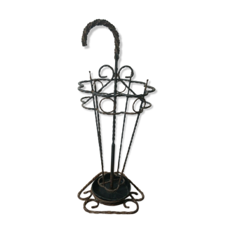 Wrought iron umbrella holder