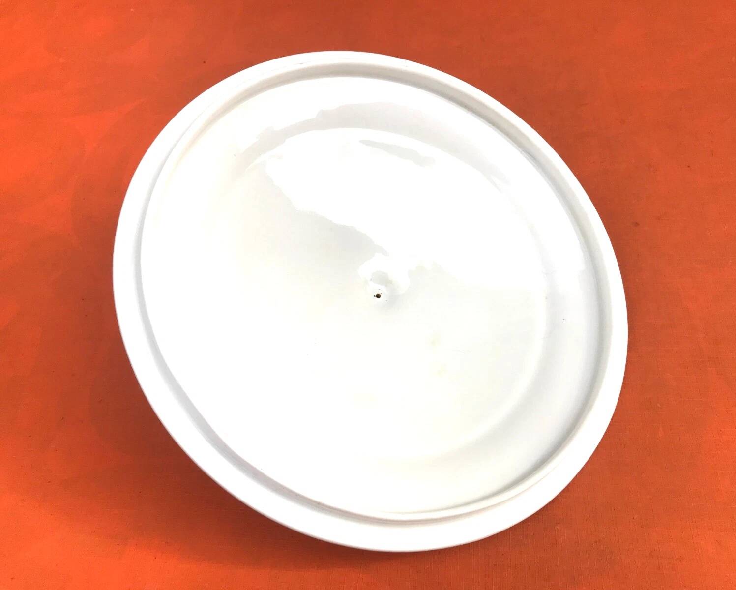 Antique PN France soup tureen White porcelain with gold edging and brass decoration