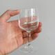 Set of 6 chiseled crystal digestive glasses