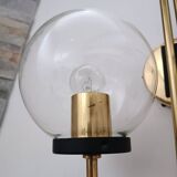 Pair of 1970s brass wall lights