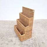 Rattan mail holder