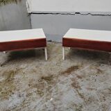 Pair of vintage 60s interlubke bedside tables.