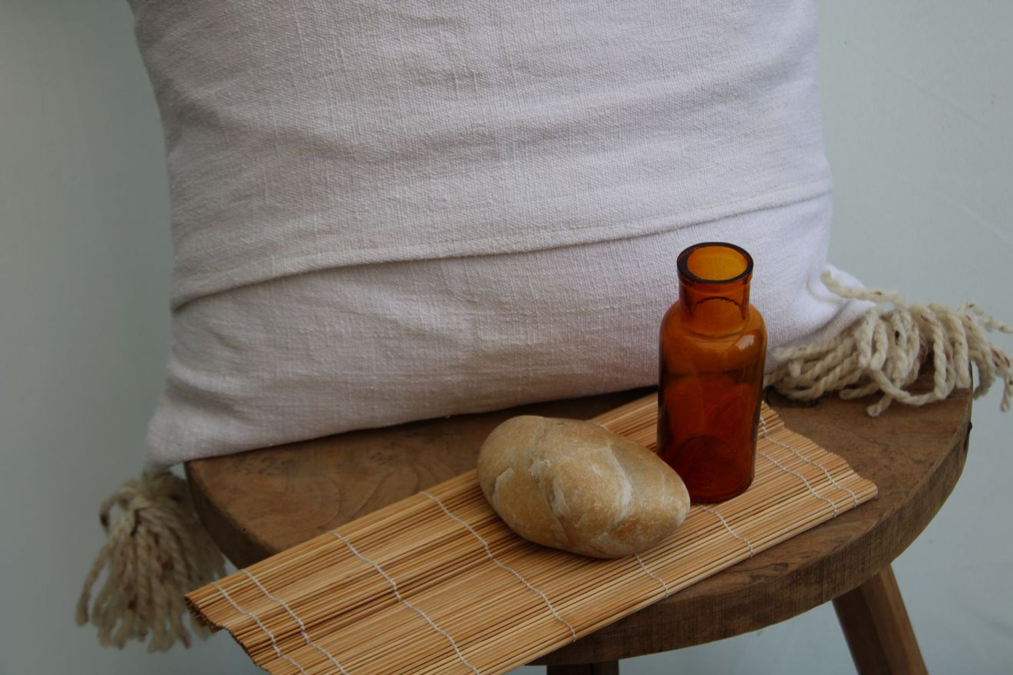 Linen and cotton cushion