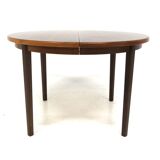 Scandinavian walnut dining table, Sweden, 1960s