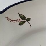Saint Clément Tulip plate, hand-decorated