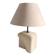 Albert Tormos style sculpture lamp in white stone / 60s / art / artisanal work / Mid-Century / France / 20th century