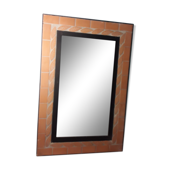 Miroir en terre cuite