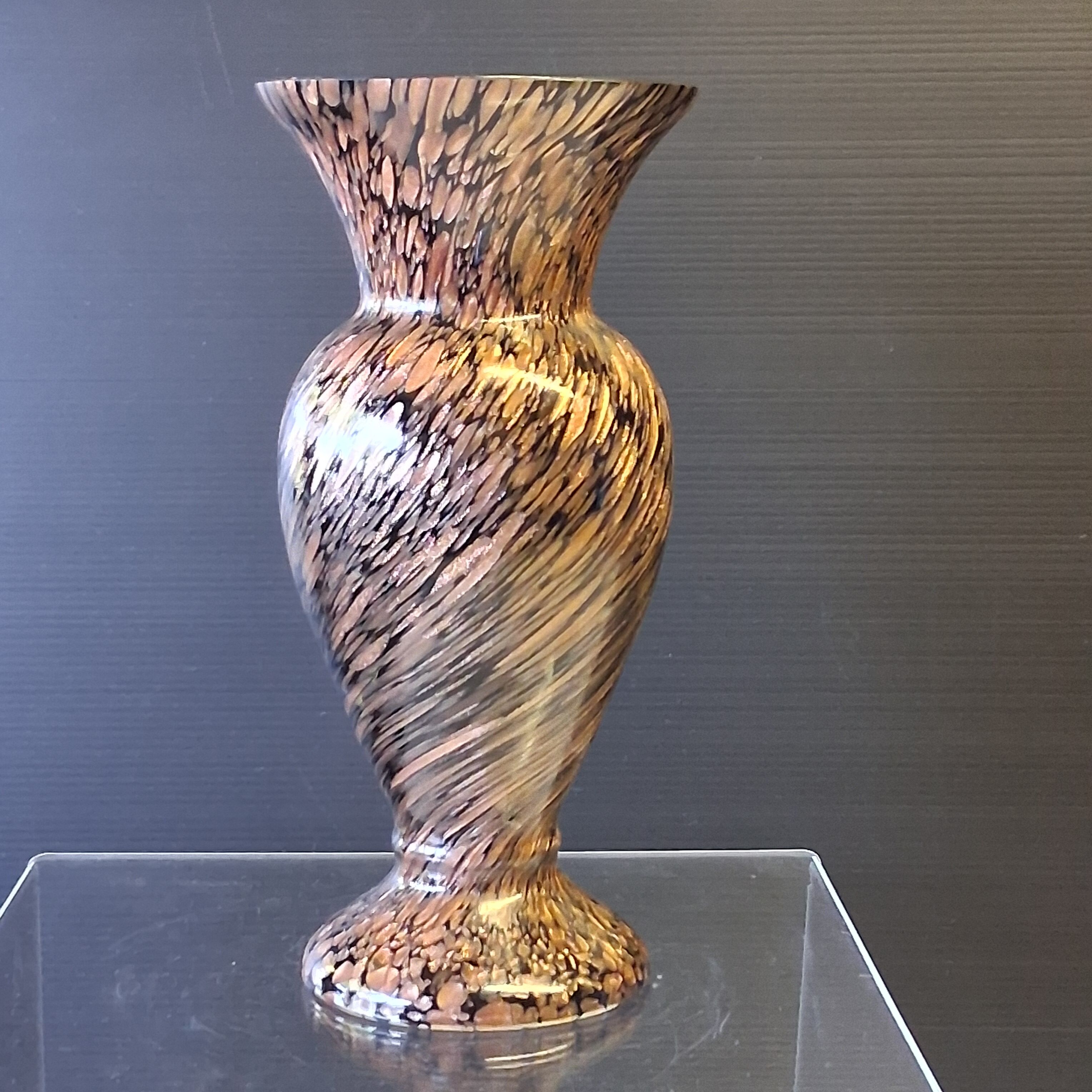 Black/brown vintage vase in very good condition.