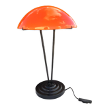 Vintage lamp in orange and white opaline