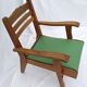 1950s wood and skai armchair