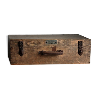 Wooden suitcase