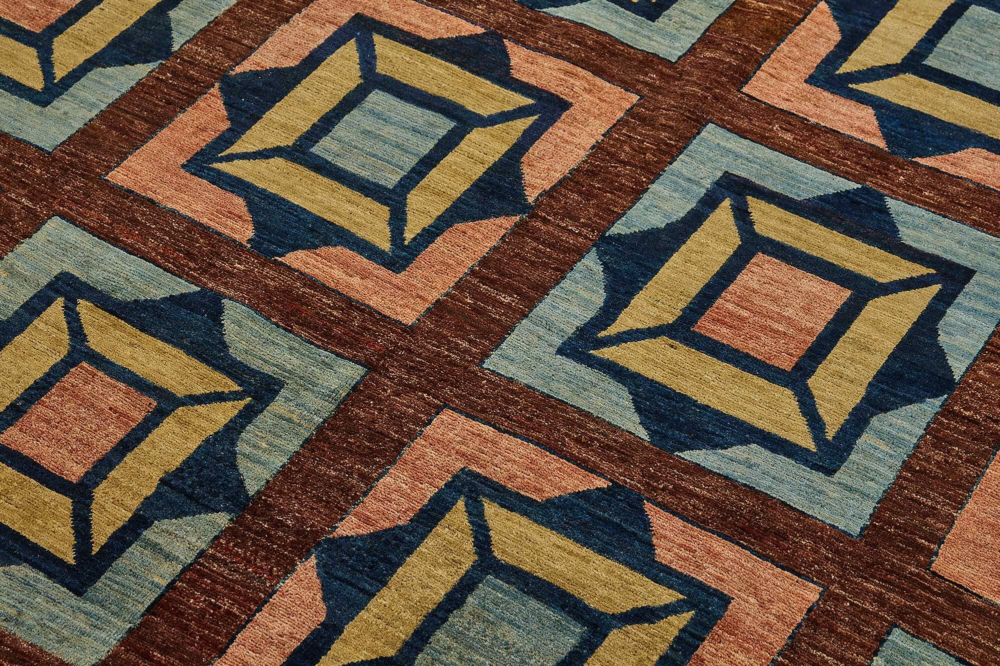 Turkish Handknotted Wool Oushak Rug 200 cm x 215 cm