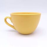 Set of 2 mustard yellow ceramic mugs