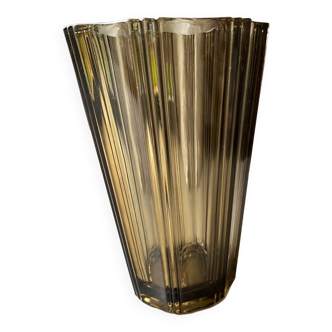 Smoked glass vase