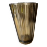 Vase verre fumé