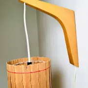 Pine Veneer Wall Lamp By Krásná Jibza For Uluv Bratislava, Former Czechoslovakia, 1950S