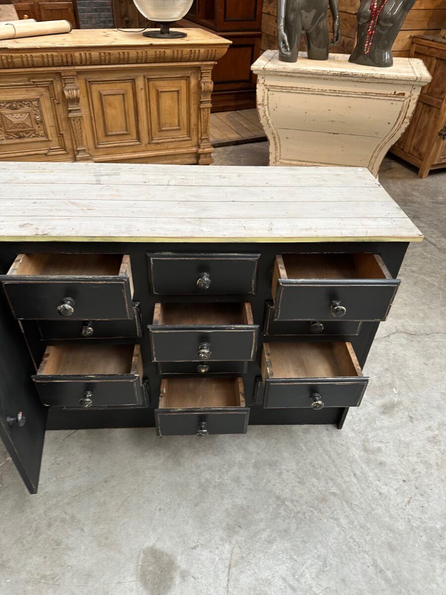 Workshop furniture from the early 20th century.