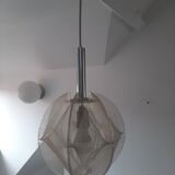 Vintage Sompex pendant lamp in Plexiglas and nylon yarn made by Paul Secon