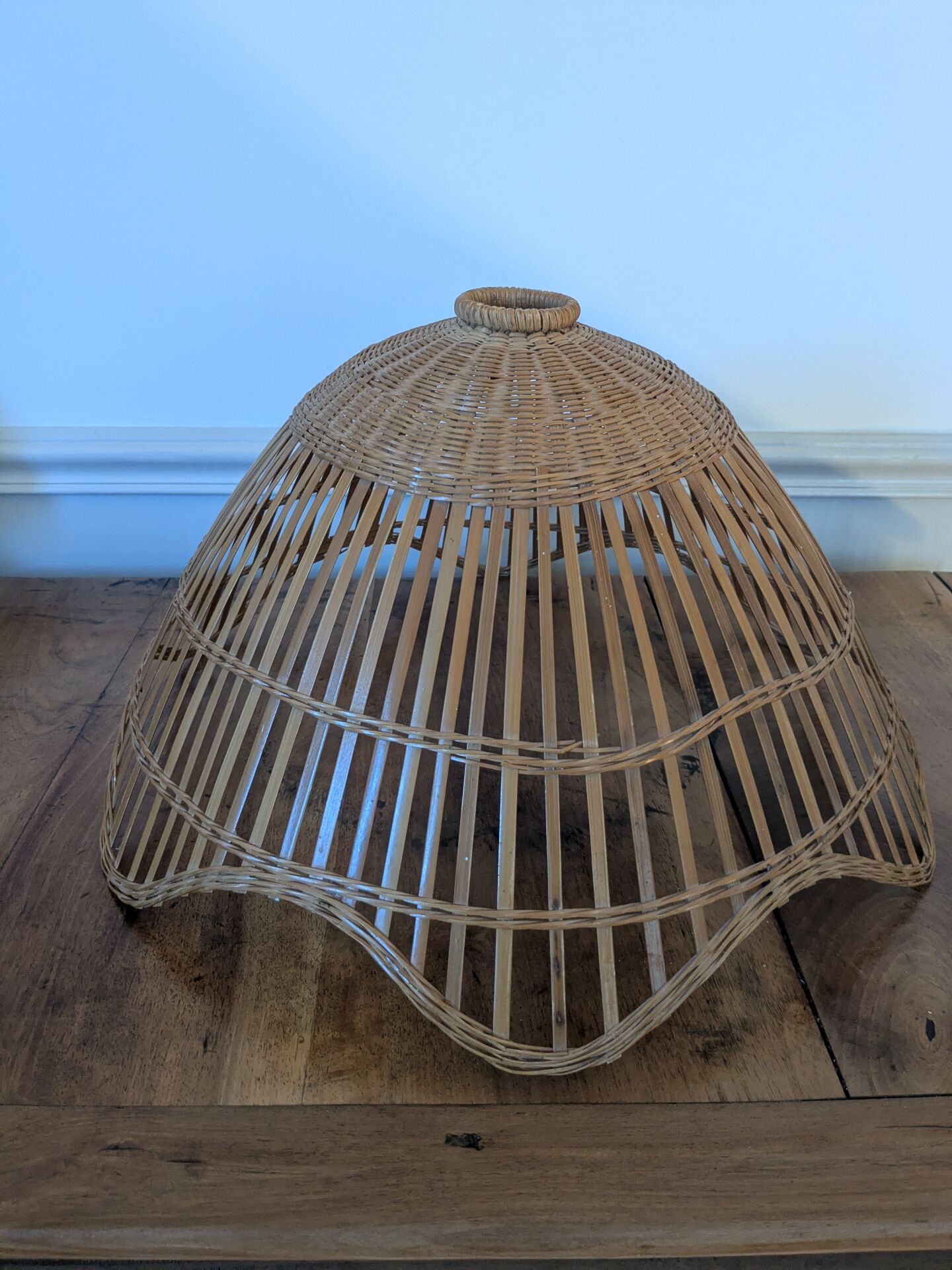 Rattan lampshade