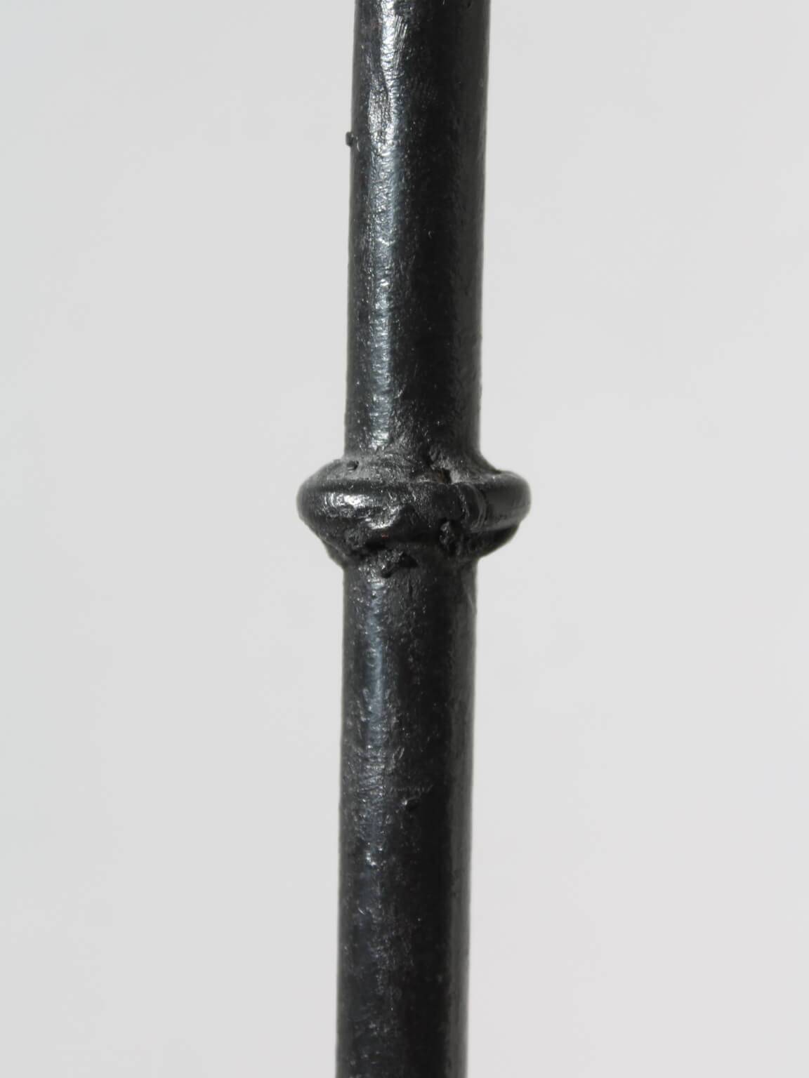 Cast Iron Black Floor Candle Holder