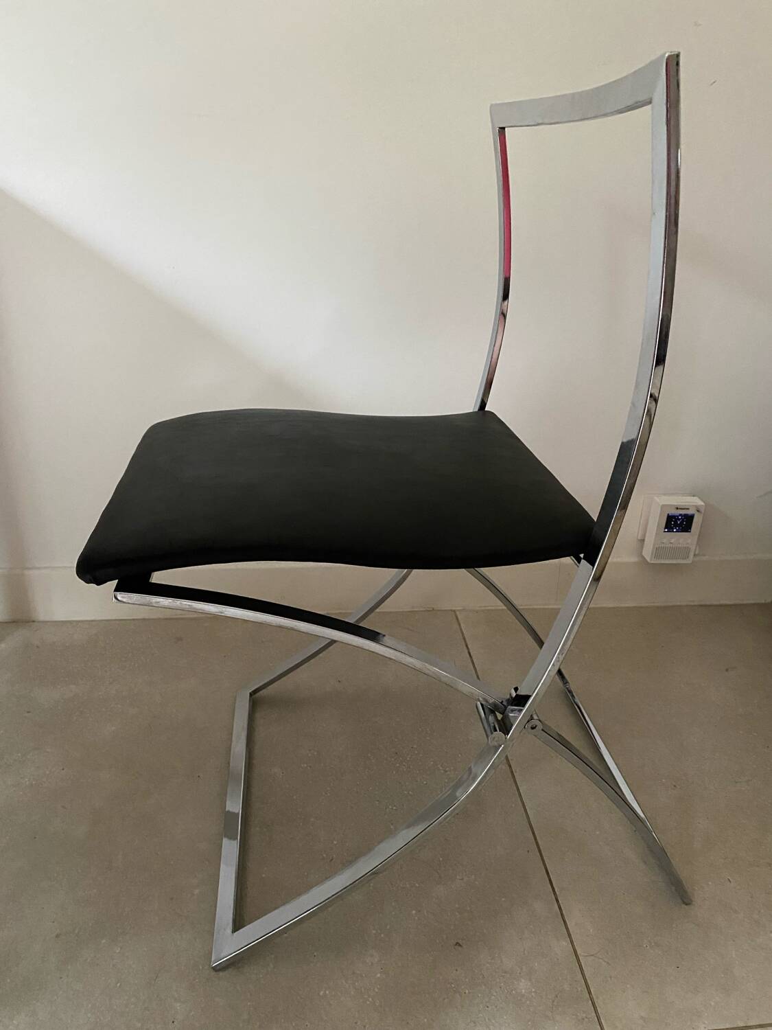 Pair of "Luisa" chairs by Marcello Cuneo for Mobel Italia 70's