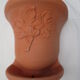Duet of old flowerpots earthen terracotta