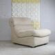 Chair "Space Age" in unbleached wool, France, circa 1970