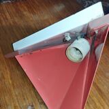80s metal and plastic wall light