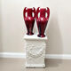 Clément Massier -  Paire de grands vases - Art nouveau - Rouges