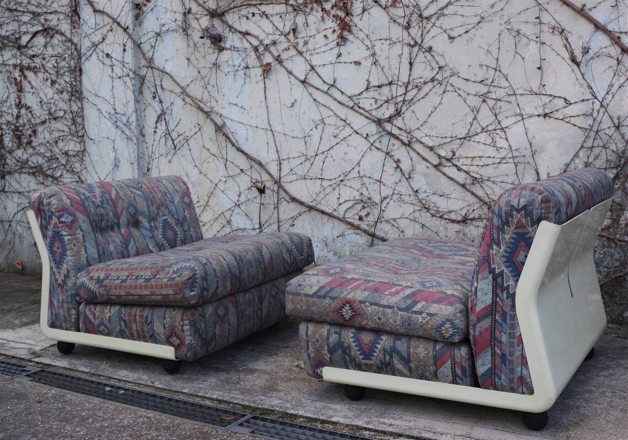 Amanta armchairs by Mario Bellini for B & B Italia / C & B Italia, 1970s, Set of 2