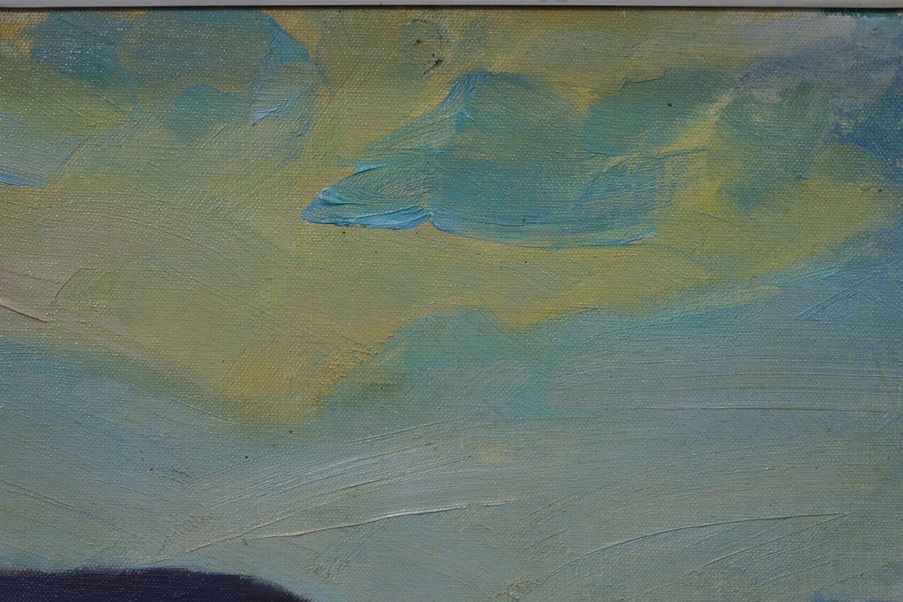 Swedish  Oil Painting by Carl Oscar Larsson, 1949