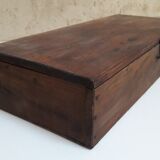 Wooden crate box 46.2x19.3cm with compartments