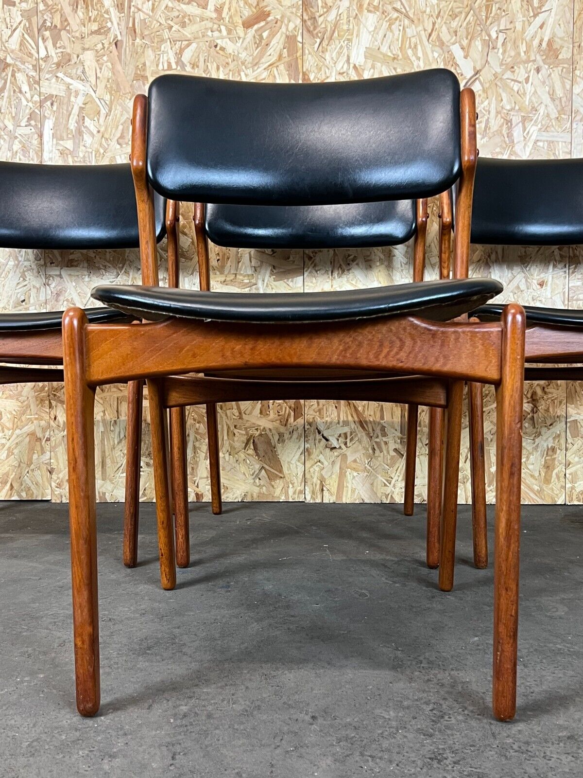 4 70s chairs teak dining chair erik buch o.d. møbler denmark
