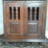 Rustic buffet in natural wood