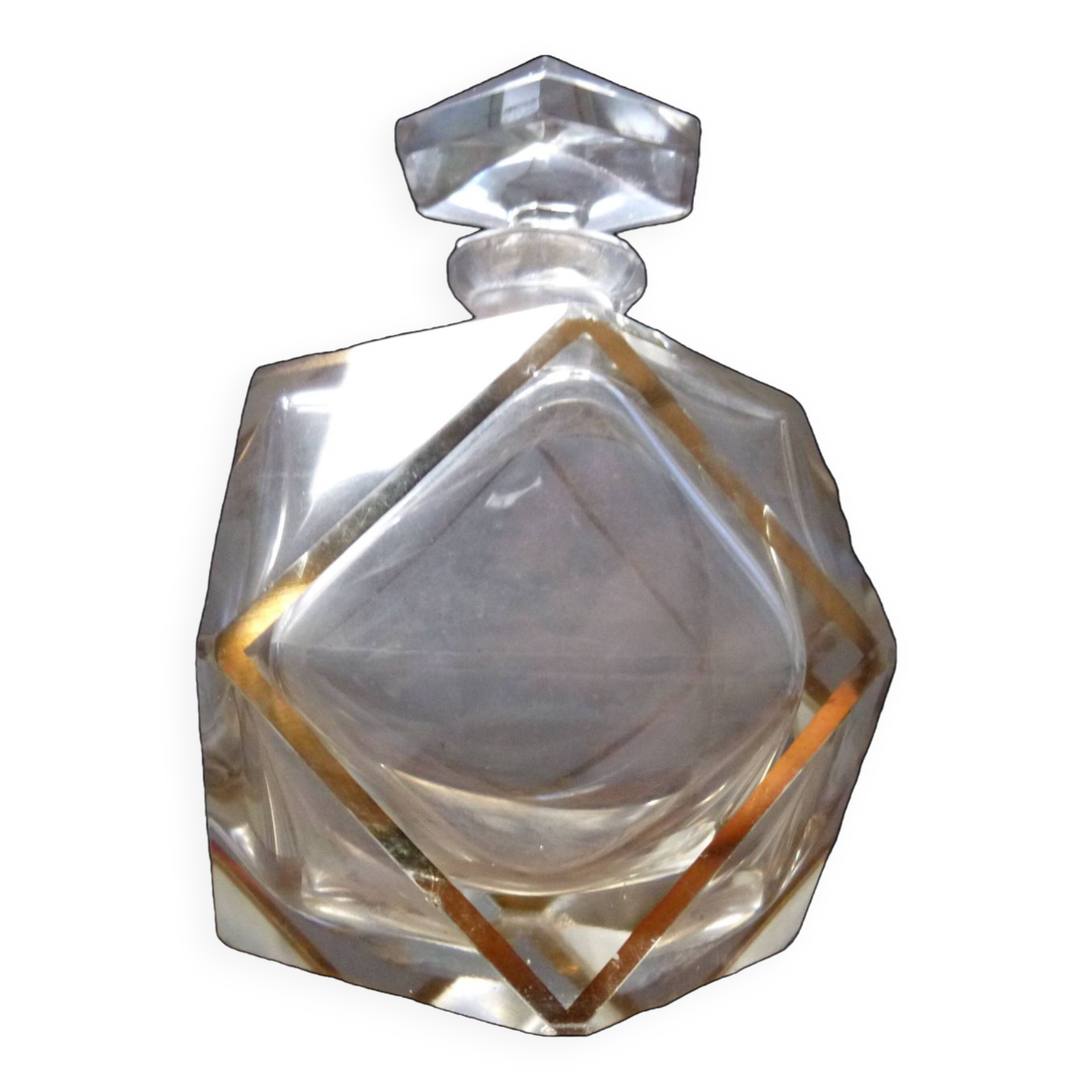 Antique crystal perfume bottle