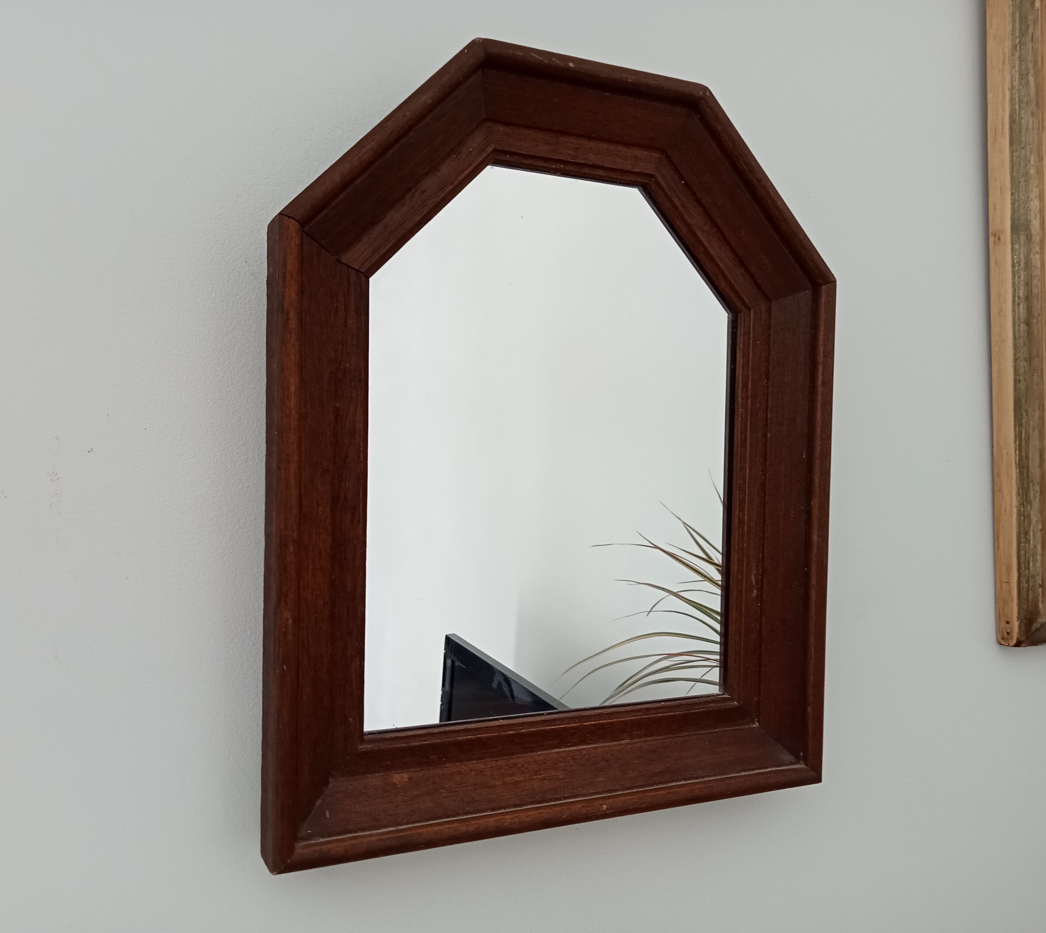 Vintage wooden mirror 35x29,5cm