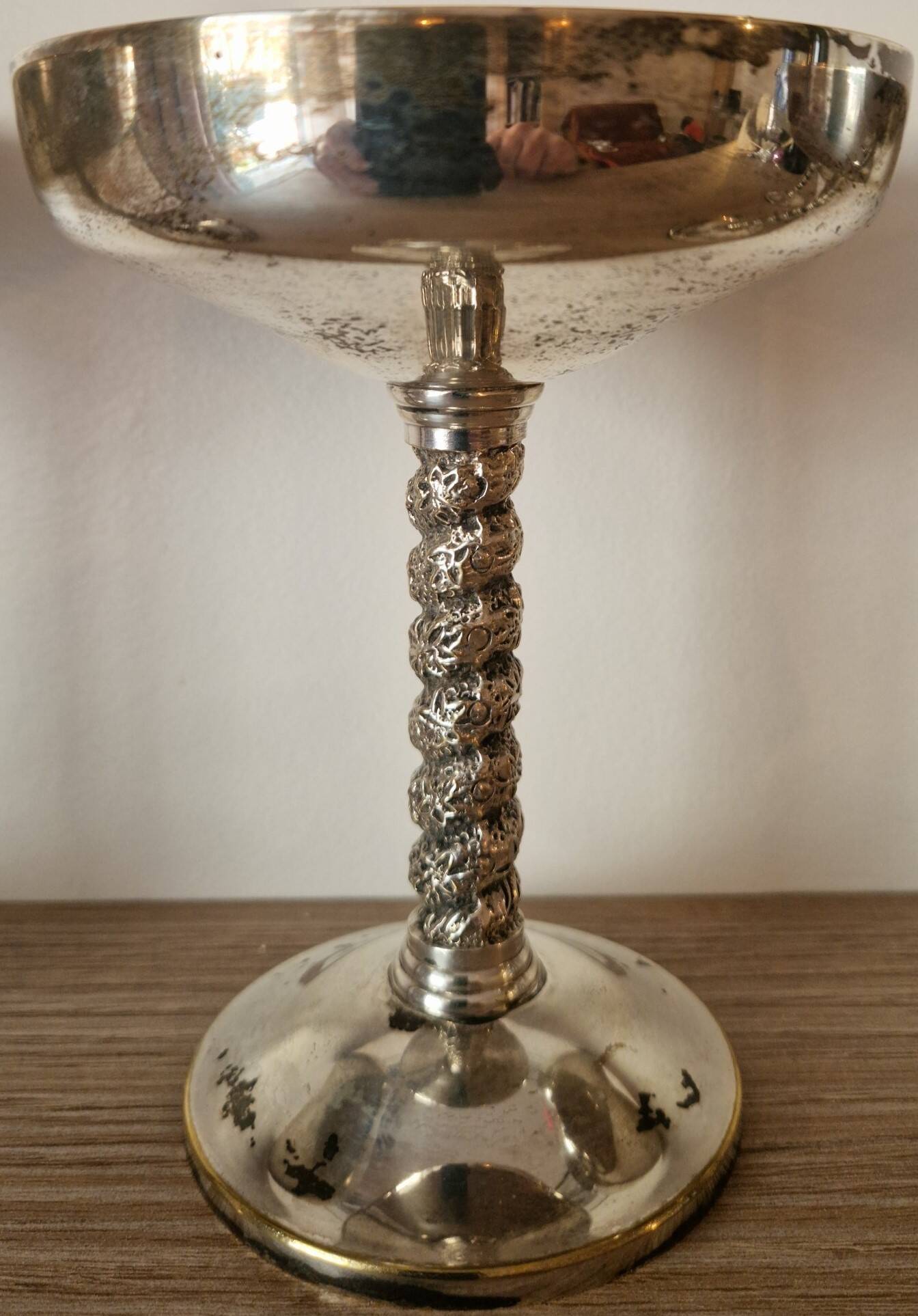 Set of 4 vintage silver dessert bowls – Made in Spain – 1960s