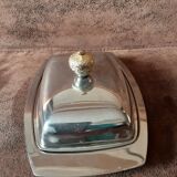 Vintage metal butter dish