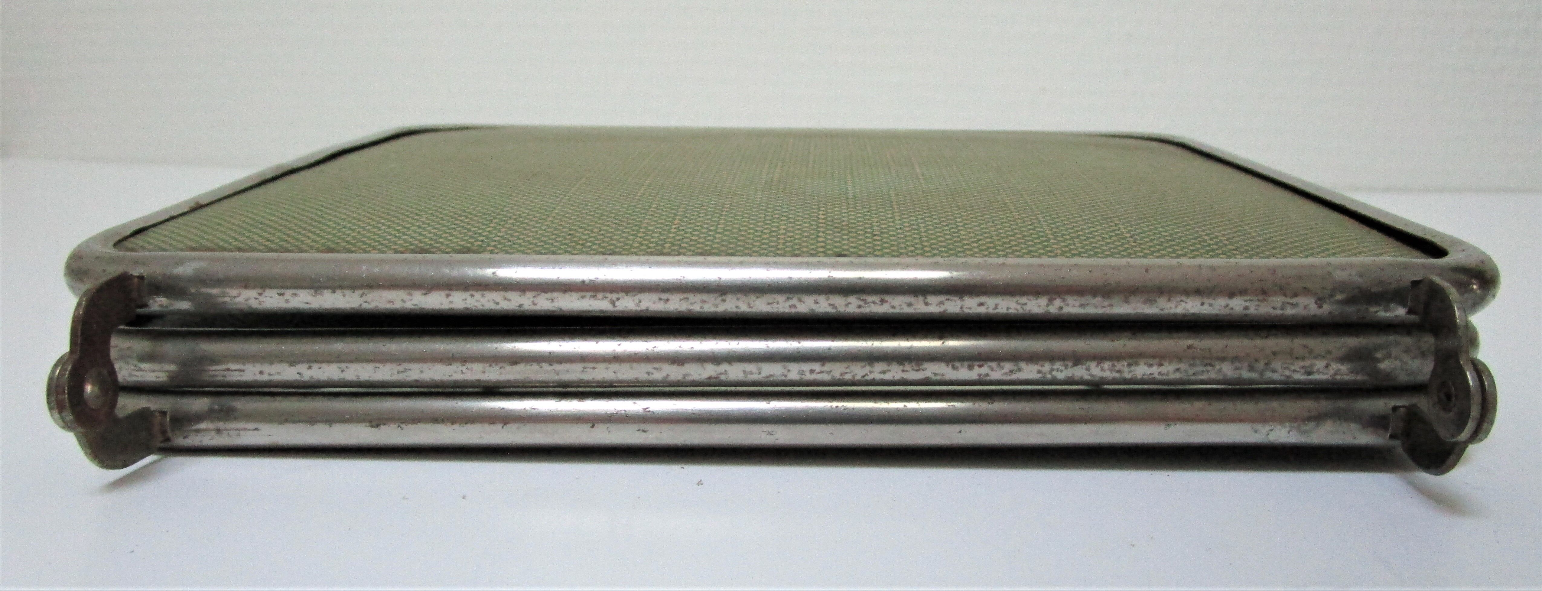 Early 20th century barber triptych mirror  - 19x44cm