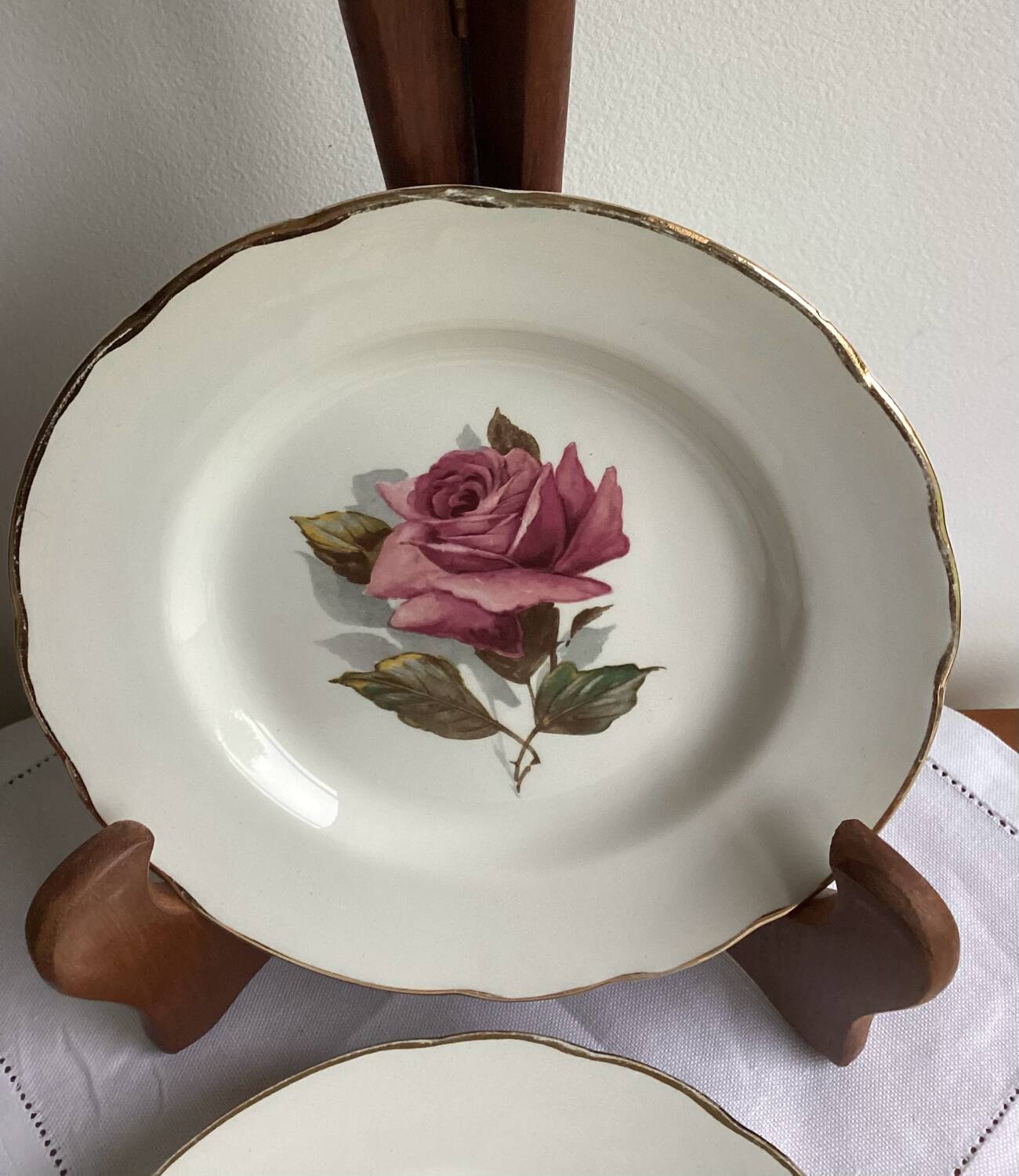 Set of 2 GIEN Chambord dessert plates