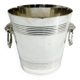 Silver-plated champagne bucket with lion head